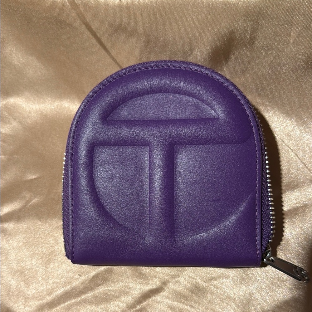 Telfar Purple Leather Wallet